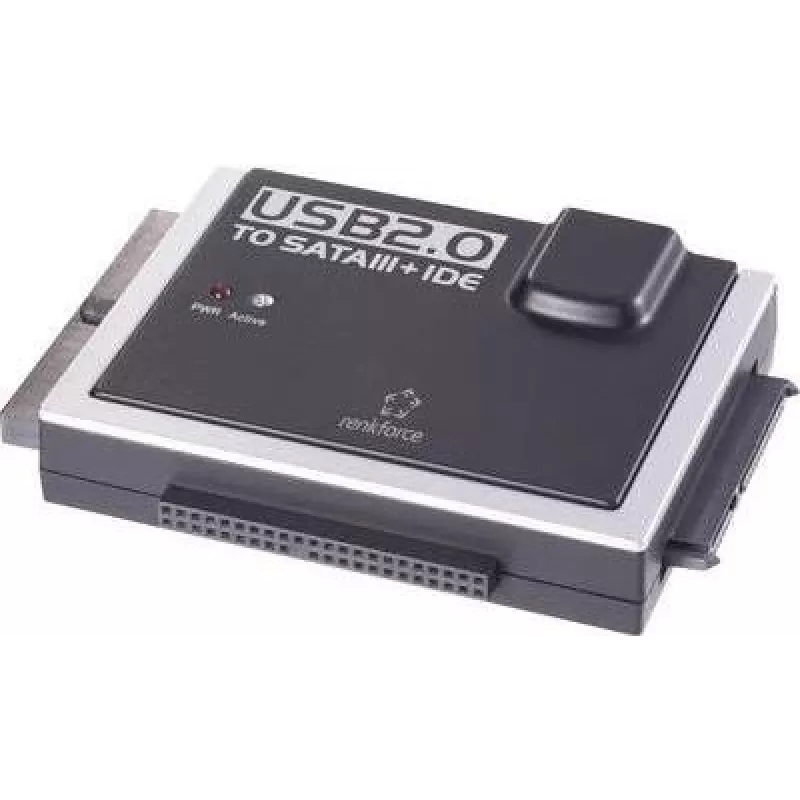 USB 2.0 – IDE/SATA keitiklis Renkforce P-ATA IDE – USB 2.0 sąsaja PATA (IDE) ir SATA diskams