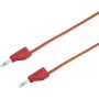 VOLTCRAFT bandomasis laidas [kištukas 4 mm – kištukas 4 mm] 2 m raudonas MSB-300 (MSB-300-2-Red)