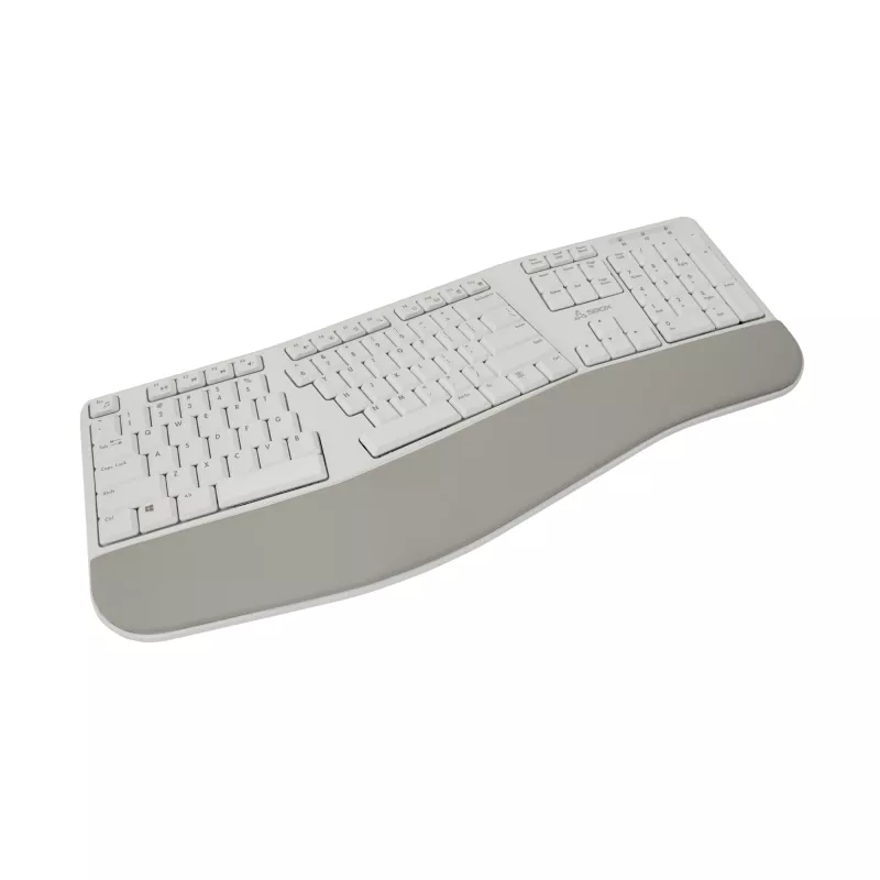 Belaidė klaviatūra SBOX WK-905 US — smėlio spalvos, USB belaidis ryšys, US išdėstymas