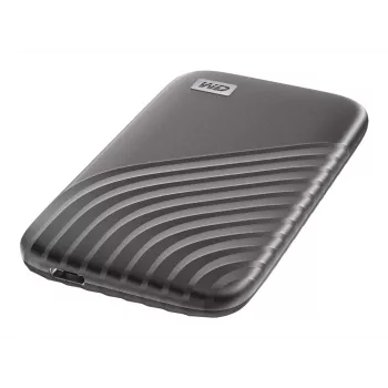 WD My Passport SSD WDBAGF0020BGY - SSD - verschlüsselt - 2TB - extern (tragbar) - USB 3,2 Gen 2 (USB-C Steckverbinder) - 256-Bit-AES - Space-grau (WDB