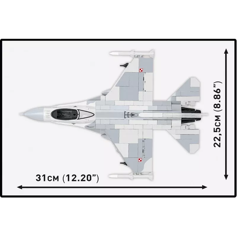 Konstruktorius Cobi F-16C Fighting Falcon — 463 dalys, mastelio modelio surinkimo rinkinys