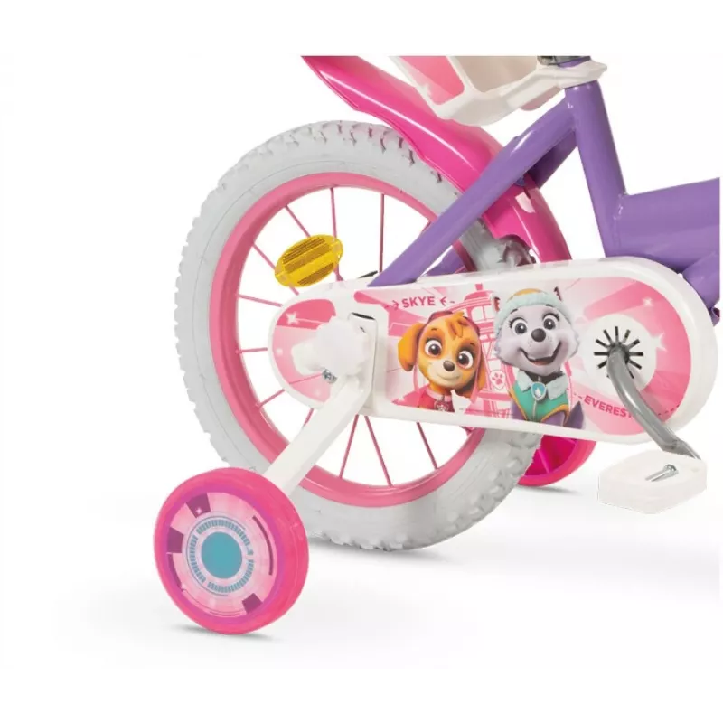 Vaikiškas dviratis 14 Paw Patrol Purple 1480 mergaitėms TOIMSA