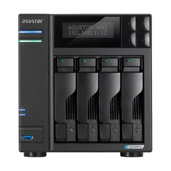 Asustor LOCKERSTOR 4 Gen2 (AS6704T) NAS stalinis kompiuteris Intel® Celeron® N N5105 4 GB DDR4 0 TB ADM juodos spalvos