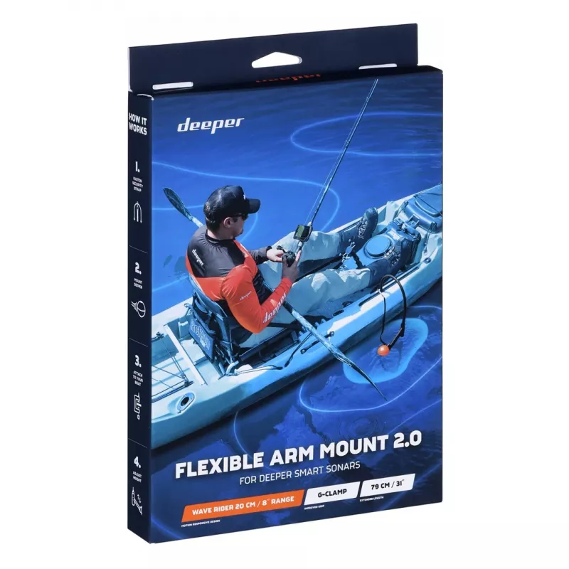 Deeper Flex Arm 2.0 Active laikiklis Radar Black