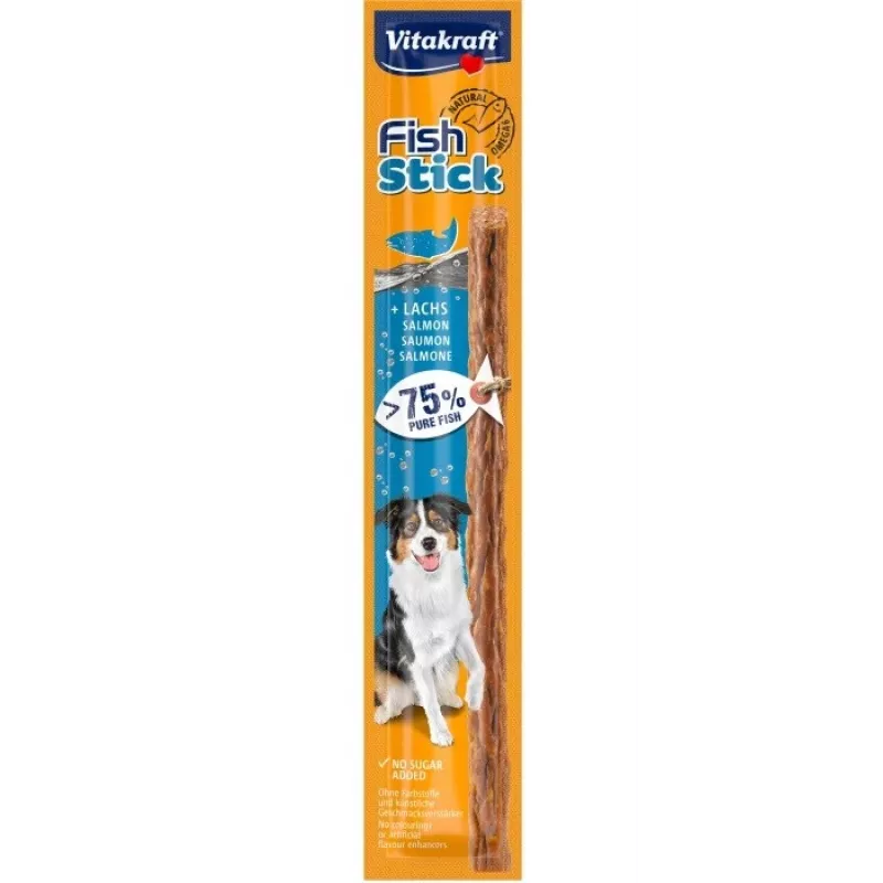 VITAKRAFT Fish Stick Salmon - šunų skanėstas - 15 g