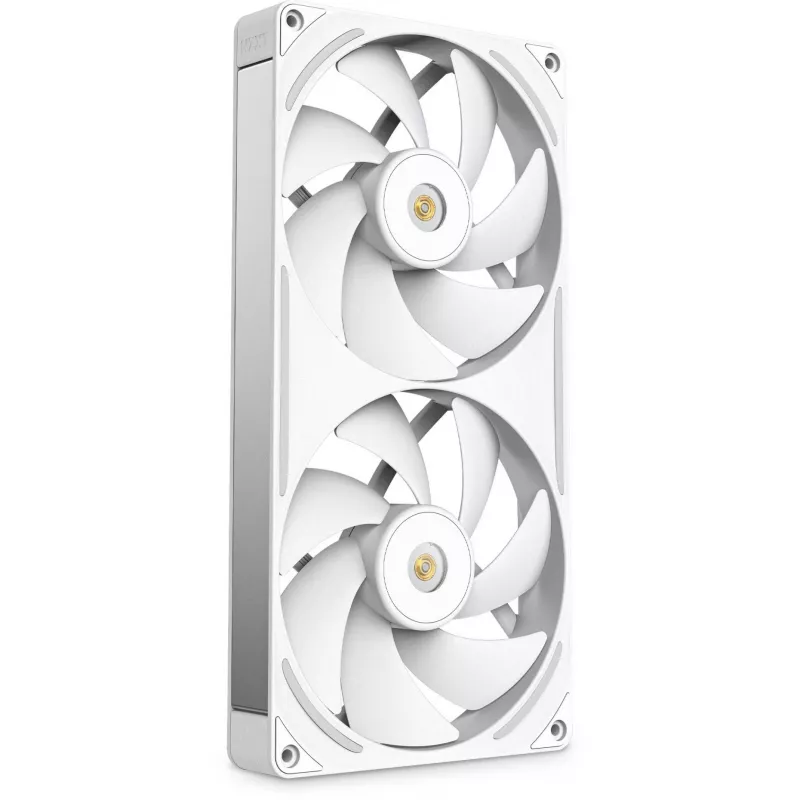 NZXT F280X RGB 140mm ARGB korpuso ventiliatoriai – balti, 2 vnt. pakuotėje