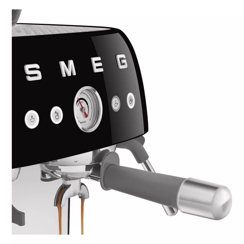 SMEG EGF03BLEU Espreso aparatas. Kava automatas 50-ųjų stilius. juoda