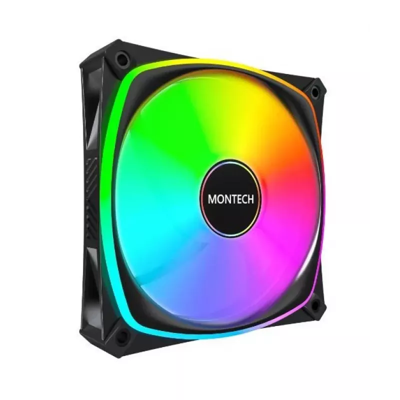 MONTECH AX120 PRO juoda 120mm ARGB 3 vnt. rinkinys