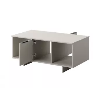 Kavos staliukas cama meble ALMA 100×55×55 cm, stačiakampis smėlio spalvos stalviršis, kašmyro apdaila