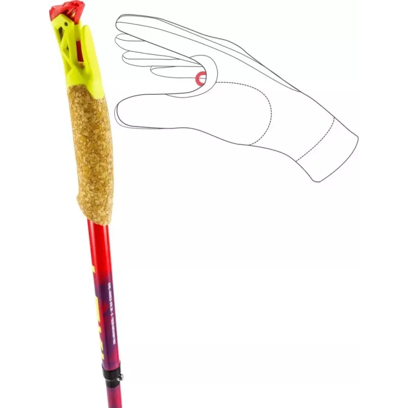 Kije trekkingowe LEKI TRL ULTRATRAIL FX ONE, 125cm Red