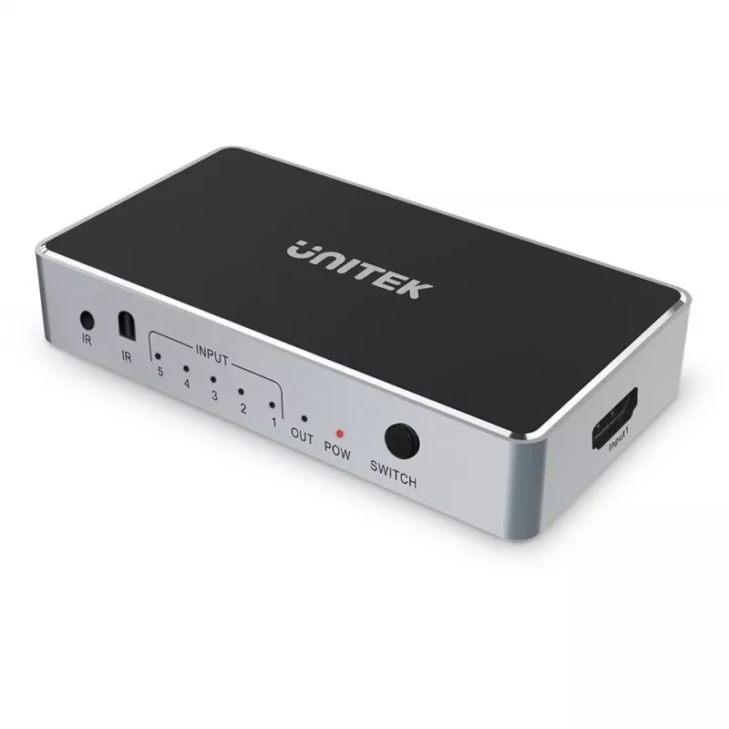 HDMI vaizdo jungiklis Unitech V1110A 4K 1.4b 5V 1A