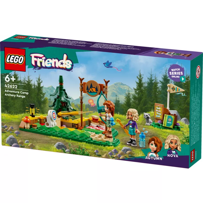 Konstruktorius LEGO Friends Lankininkystės nuotykių stovykla 42622 — 157 dalys, 2 minifigūrėlės, amžius 6+