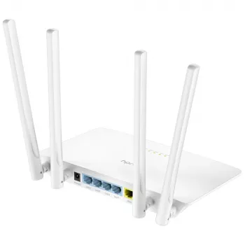 Stalinis maršrutizatorius Cudy WR1200 dviejų juostų Wi‑Fi 5 (802.11ac) 867 Mbit/s, 4x RJ‑45 LAN, baltas