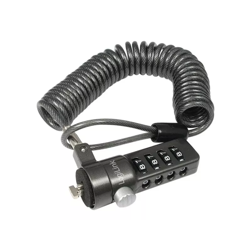 LogiLink NBS004 kabelis Lock Juoda 1.8 M