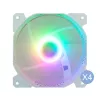 Montech AIR 100 ARGB MICRO-ATX korpusas su keturiais iš anksto sumontuotais ARGB ventiliatoriais, itin minimalistinis dizainas, smulkaus tinklelio priekinis skydelis, didelis oro srautas, unikalus šoninis skydelis