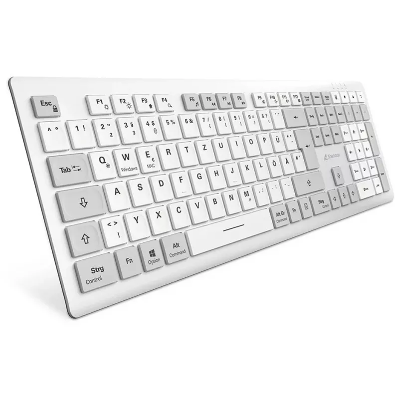 Sharkoon OfficePal K30W White DE-Layout Rubberdome (4044951042340)