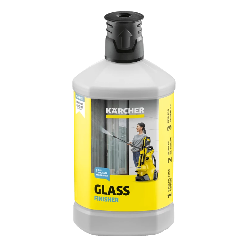 Langų ir stiklo valymo skystis Karcher Glass Finisher 1000 ml butelis (1 L)