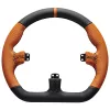 Sim lenktynių vairo apvadas Asetek SimSports GT Rim Closed D oda oranžinė