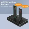 Qoltec 52274 M.2 SSD diskų prijungimo stotelė | NVMe | SATA | USB-C | DUAL 2 x 2TB