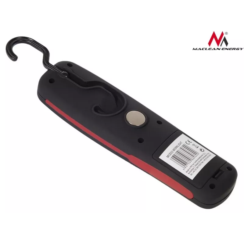Dirbtuvių lempa MACLEAN MCE03 — 24 LED, magnetinis pagrindas ir kablys, maitinama baterijomis (3×AAA)