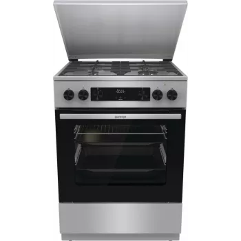 Gorenje GKS6C71XF laisvai pastatoma viryklė su orkaite, sidabrinė