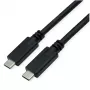 USB laidas ROLINE 11.02.9065 USB 3.2 Gen 2 3m USB C juodas