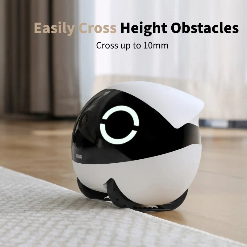 Robotas Jūsų Augintiniui Stebėti Enabot Rola Mini — Wi‑Fi, 5000 mAh baterija, 3 MP, 137° regėjimo laukas, Balta/Juoda