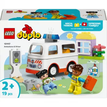 LEGO DUPLO 10447 Greitosios pagalbos automobilis su vairuotoju