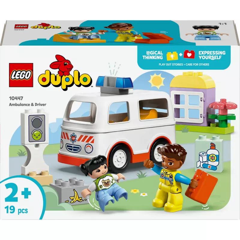 LEGO DUPLO 10447 Greitosios pagalbos automobilis su vairuotoju