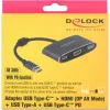 DeLOCK - Išorinis vaizdo adapteris - VL101 - USB-C 3.1 - HDMI - Pilka - mažmeninė prekyba (62991)