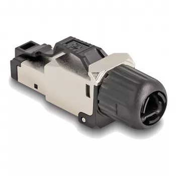DeLOCK 86017 laido jungtis RJ45/LSA, juoda/sidabrinė, kištukas