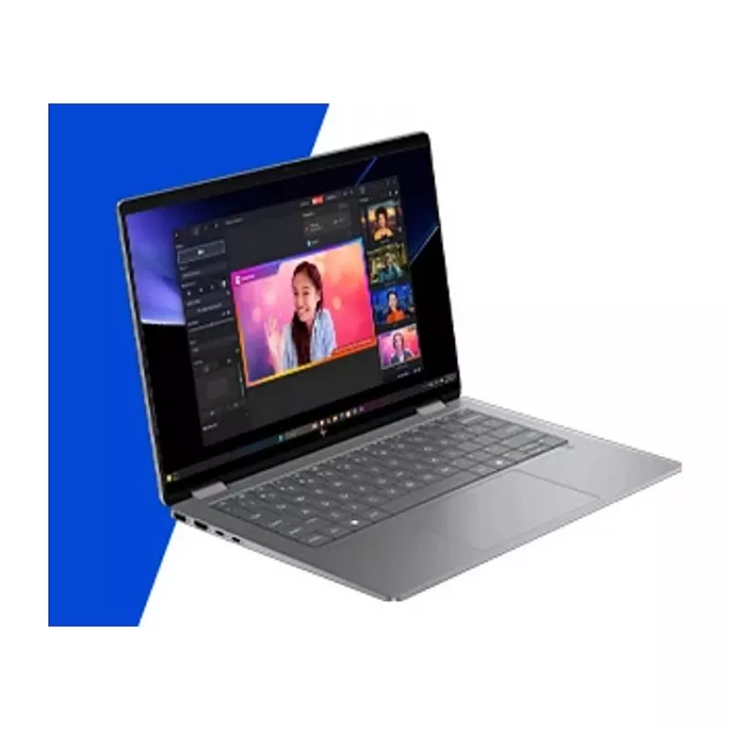 HP OmniBook X Flip Next Gen AI nešiojamas kompiuteris 14-fm0056ng - Flip dizainas - Intel Core Ultra 5 226V / 2,1 GHz - Win 11 Home - Arc Graphics 130V - 16 GB RAM - 512 GB SSD NVMe - 35,6 cm (14 inch)