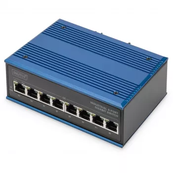 Nevaldomas komutatorius Digitus DN-651121 8 prievadų Gigabit Ethernet PoE