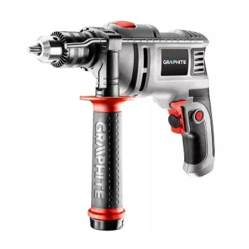 Graphite 58G725 grąžtas 3000 RPM su raktu, pilkas