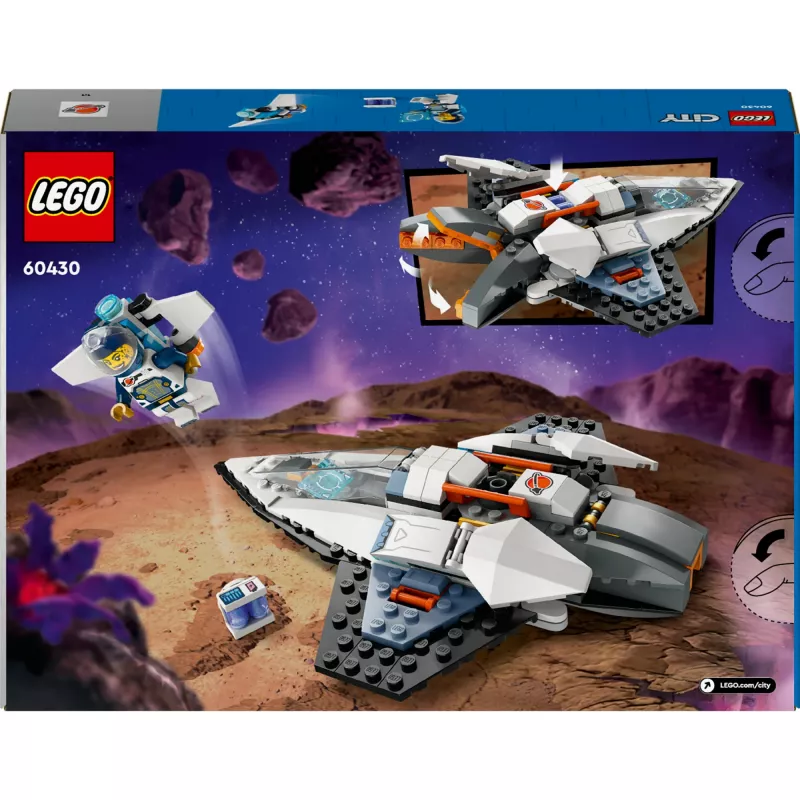 LEGO City konstruktorius „Kosminis laivas“ 60430 — 240 dalių, 1 minifigūrėlė, amžius 6+, 170×220×40 mm