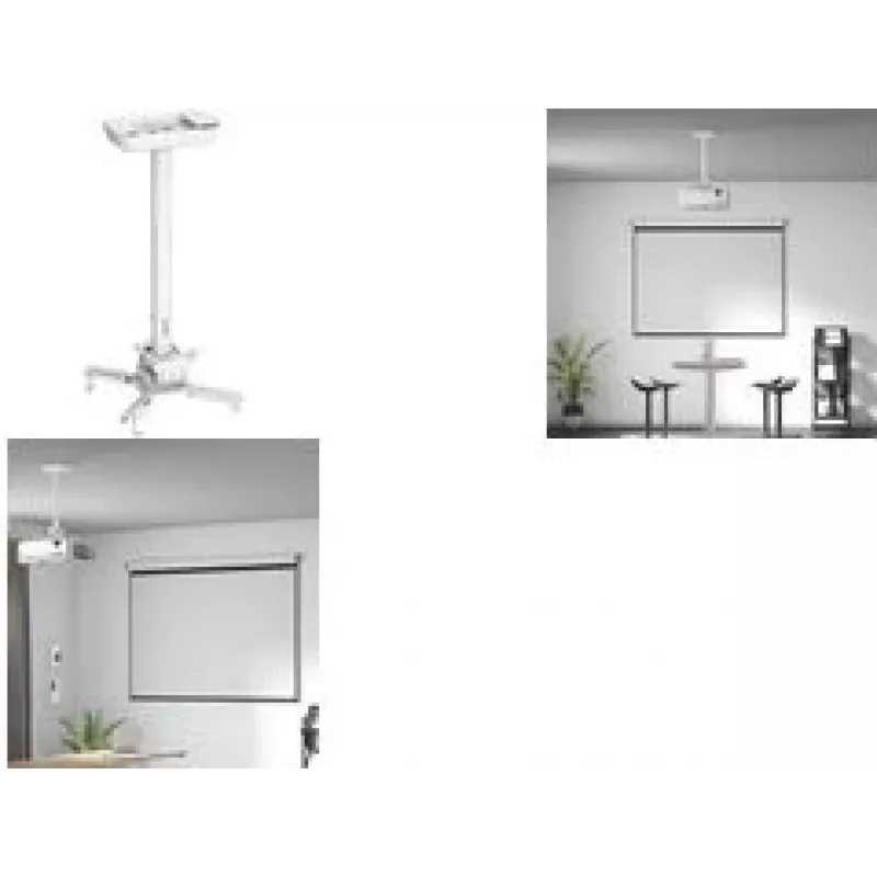 LOGILINK BP0157 Projektoriaus laikiklis, rankos ilgis 595-895 mm, baltas