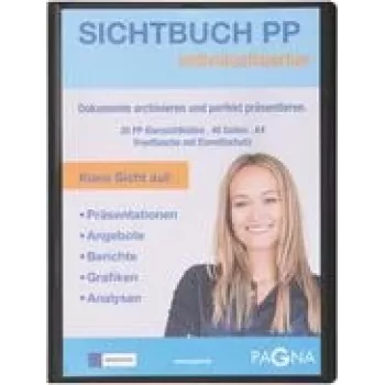 Projektų aplankas Pagna 21011-01 A4 polipropileno juodas