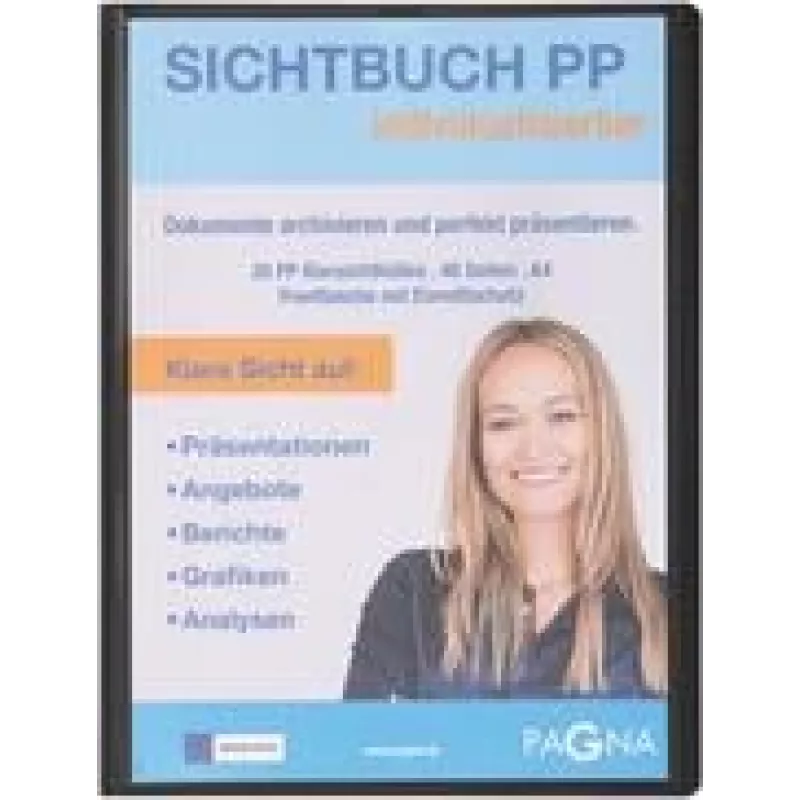 Projektų aplankas Pagna 21011-01 A4 polipropileno juodas