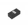 PoE maitinimo šaltinis Extralink POE-24-24W-G 24V 1A 24W Gigabit, skirtas patalpoms, juodas, komplekte kintamosios srovės laidas