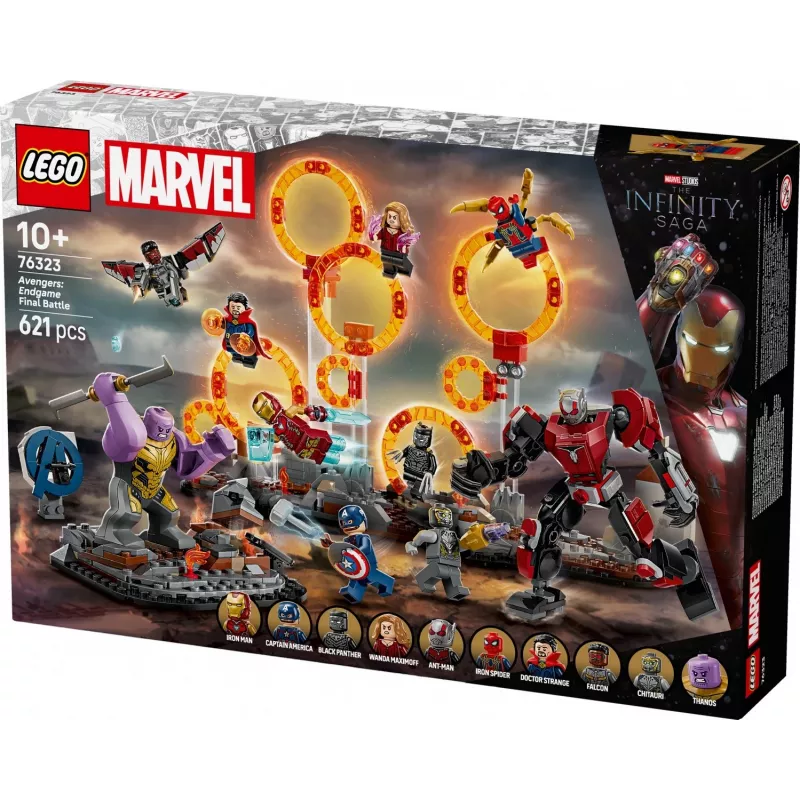 LEGO MARVEL 76323 „Keršytojai: Pabaiga“ – paskutinis mūšis