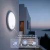 LED lempa su PIR jutikliu MACLEAN MCE525 W — lauko LED šviestuvas su judesio jutikliu