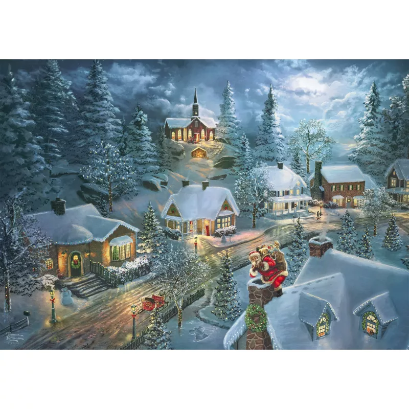 Dėlionė Schmidt Spiele Thomas Kinkade Studios „Santa's Silent Night” 1000 vnt.