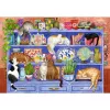 Dėlionė Ravensburger Feel Well & Puzzle Cats on the Shelf — 200 dalių
