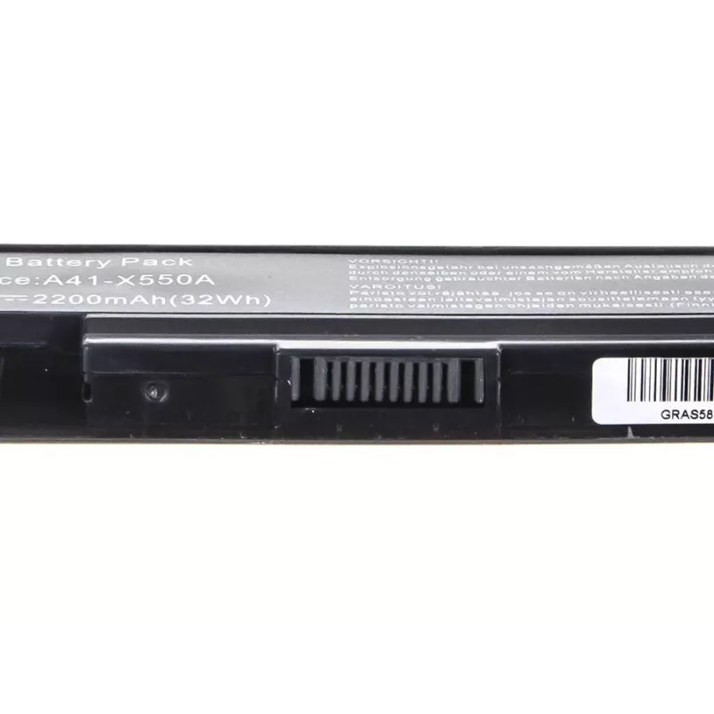 Baterija Green Cell AS58, skirta ASUS nešiojamiesiems kompiuteriams — Li-Ion 2200 mAh, 14,4 V, 4 elementai, juoda