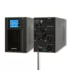 Qoltec 53042 nepertraukiamo maitinimo šaltinis (UPS) Dvigubo keitimo (Online) 1 kVA 800 W 2 AC lizdai