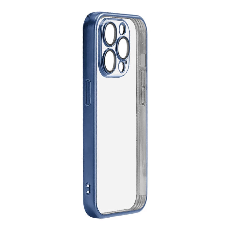 Apsauginis telefono dėklas Joyroom JR-15Q4 matinis mėlynas, skirtas iPhone 15 Pro Max, plonas apsauginis apvalkalas