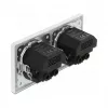 Sieninis lizdas DeLOCK 2 krypčių su 4 USB prievadais 2 x 2.8 A