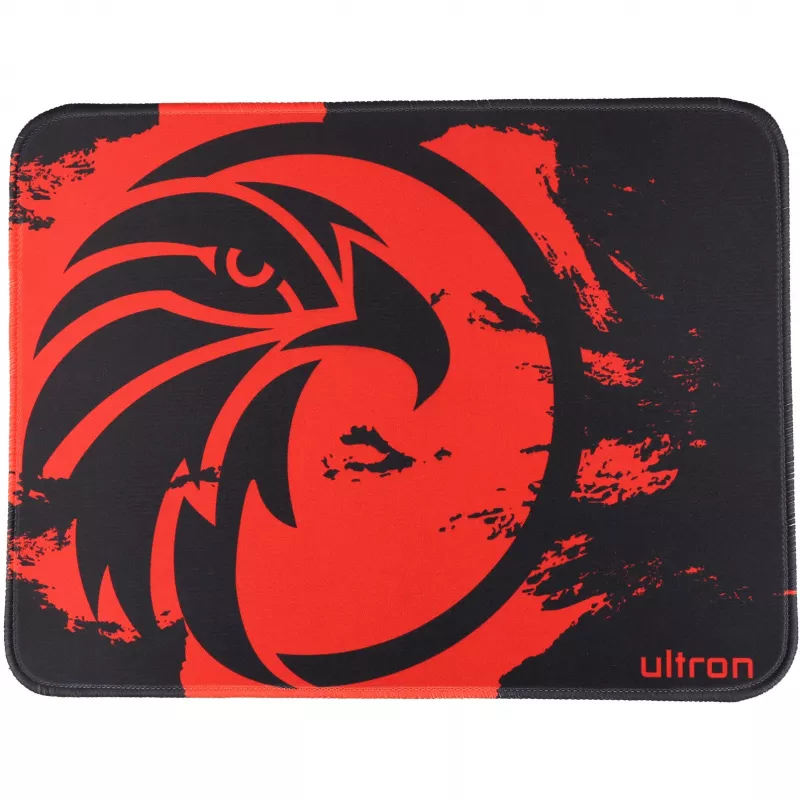 Žaidimų rinkinys Ultron HAWK klaviatūra pelė QWERTZ vokiška juoda raudona balta