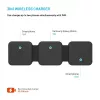 Belaidis sulankstomas įkroviklis FIXED FIXFLE-SA-BK 3-in-1, skirtas Samsung – kompaktiškas nešiojamas įkroviklis telefonui, ausinėms, nešiojamiesiems įrenginiams