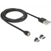 USB laidas DeLOCK 85723 USB 2.0 1,1 m USB A USB C/Micro-USB B Juodas